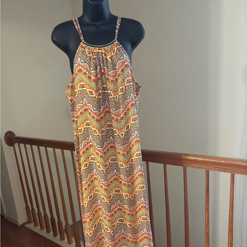 Lovely nice print sexy dress.